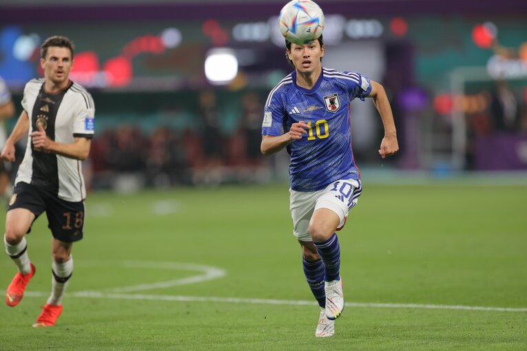 途中出場した南野　©Kaoru Watanabe/JMPA