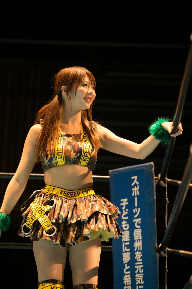 試合での杏ちゃむ　©本人提供