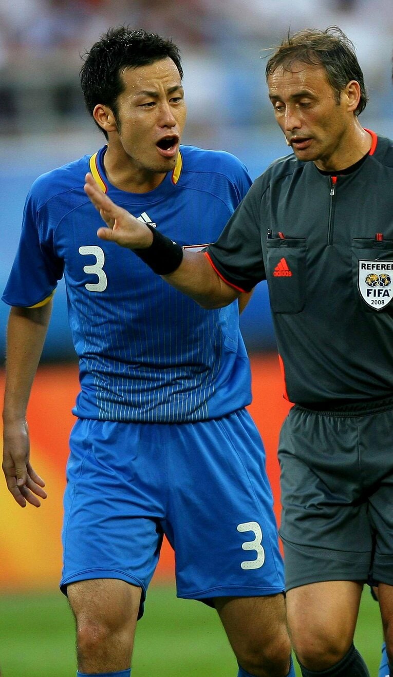 2008年8月、北京五輪出場時の吉田麻也（19歳）　©JIJI PRESS