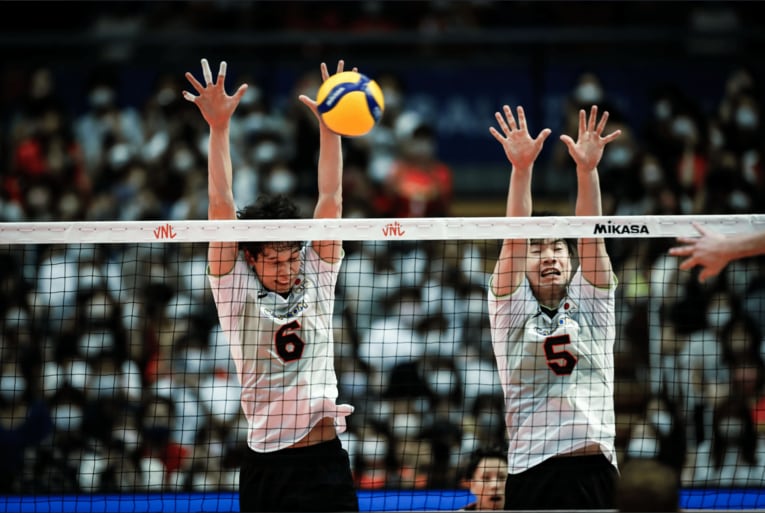 ネーションズリーグ・カナダ戦　©︎FIVB