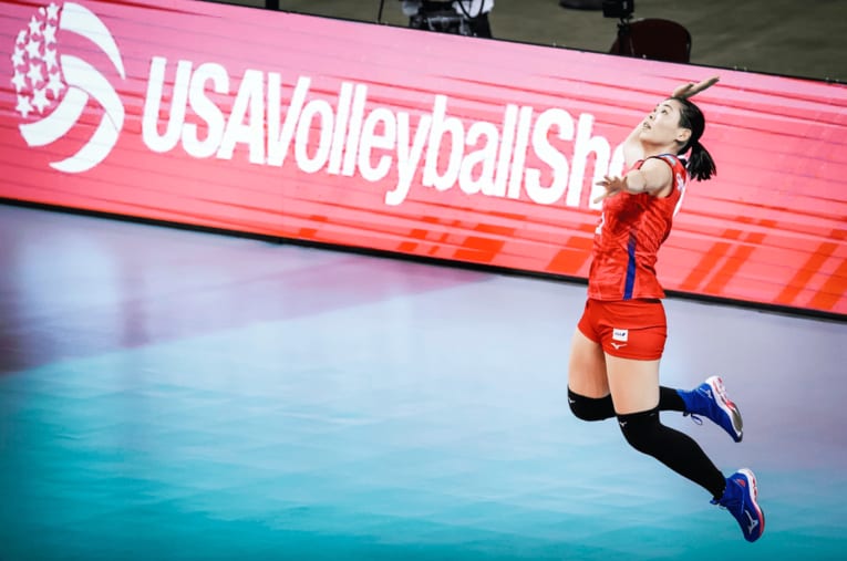 ネーションズリーグ予選ラウンド・ドミニカ共和国戦　©︎FIVB