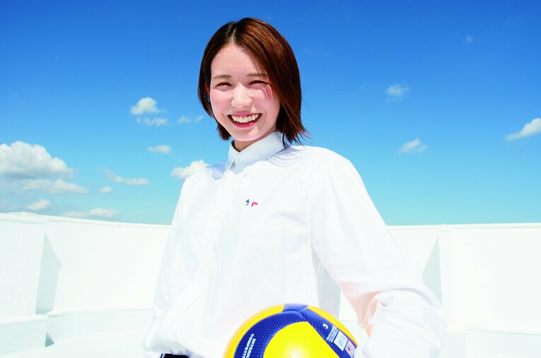 パリ五輪を最後に現役を退いた古賀紗理那 ／ photograph by Koichiro Matsui