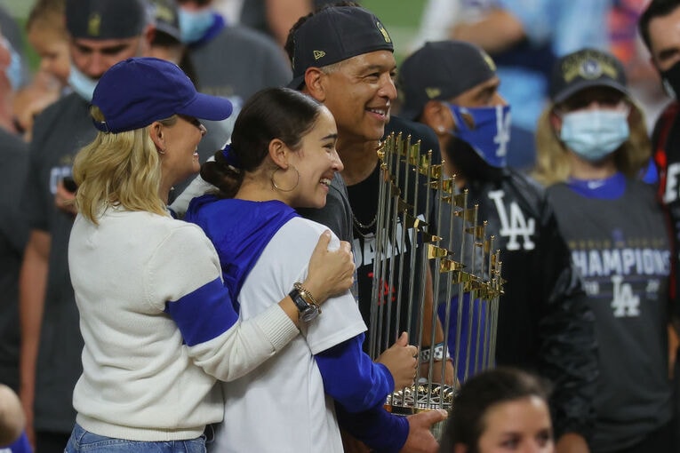 2020年、ワールドシリーズ優勝時のロバーツ監督　©Getty Images