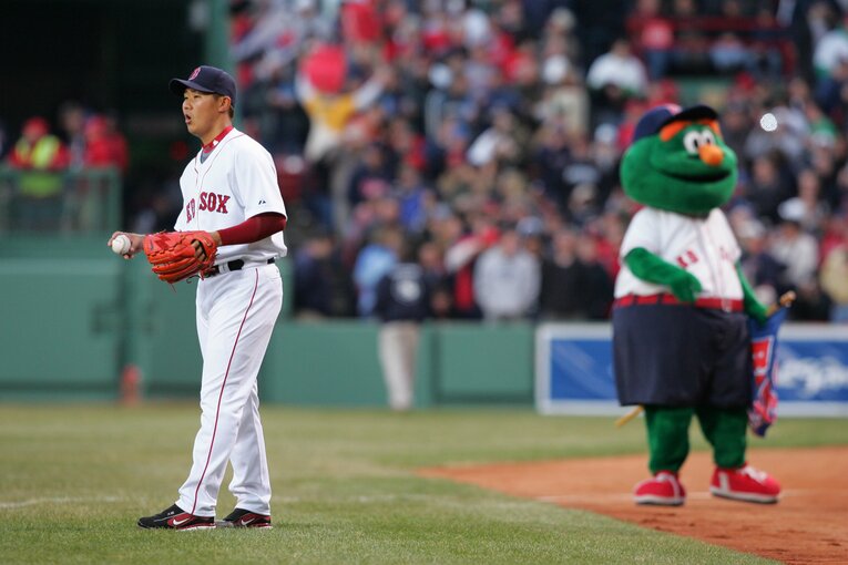 レッドソックス時代の松坂大輔（2007年）©︎Hideki Sugiyama