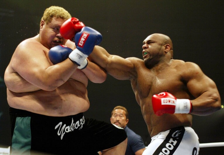 2003年の曙vsボブ・サップ　©AFLO