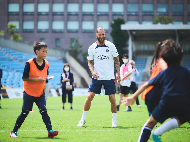 18日、キッズサッカークリニック　©Yuki Suenaga