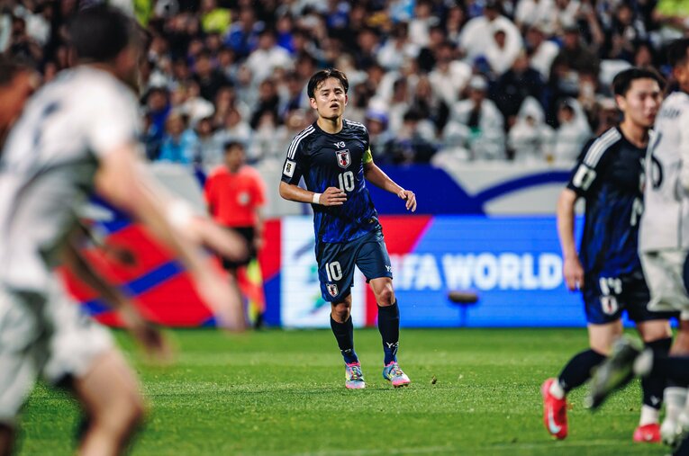 インドネシア戦の久保　©Kiichi Matsumoto