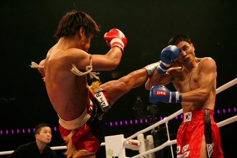 現役時代の魔裟斗　©Toshiya Kondo