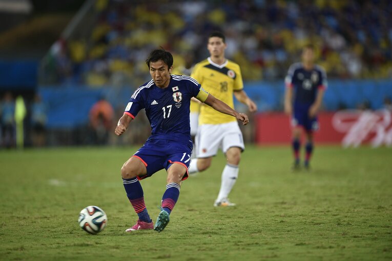 【長谷部誠の輝かしいキャリア】ブラジルW杯での長谷部　©Takuya Sugiyama/JMPA