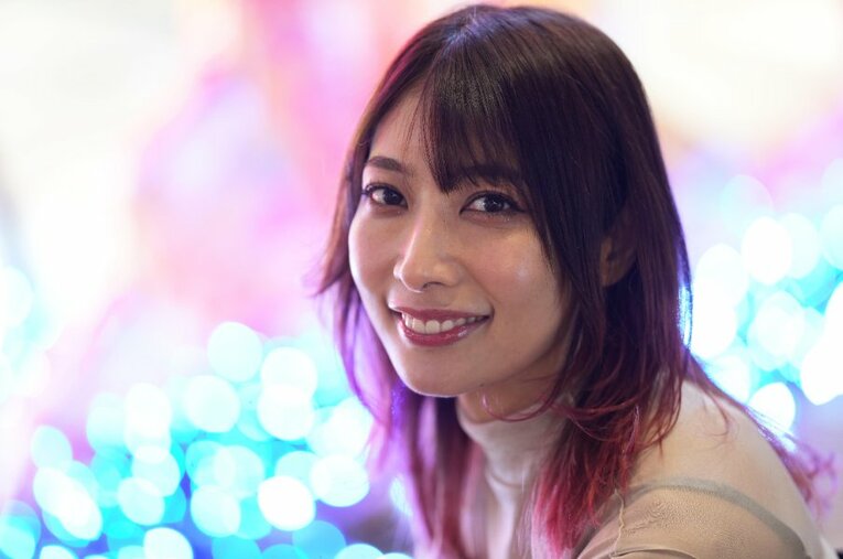 難病を抱えながらプロレスラーとして生きる向後桃。「ベルトを取って海外でも戦いたい」と意欲を見せる ／ photograph by Essei Hara