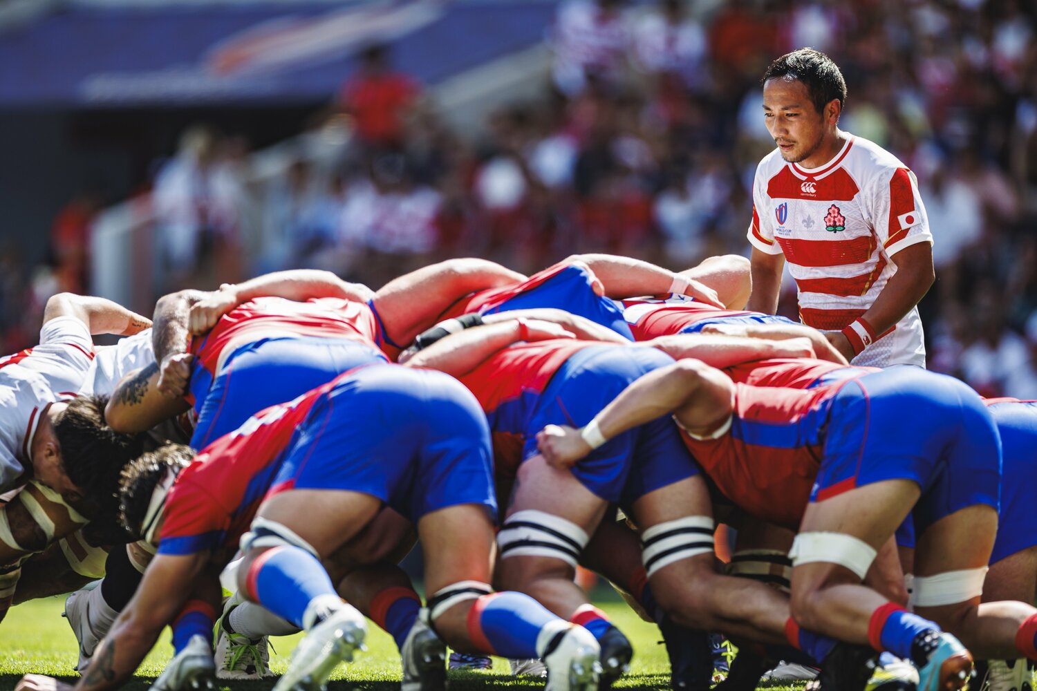 日本は血気に逸るチリを相手陣内で消耗させる老獪さを見せた　©Kiichi Matsumoto
