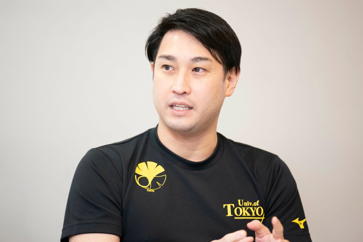 現在は東大水泳部でコーチを務める押切　©Keiji Ishikawa