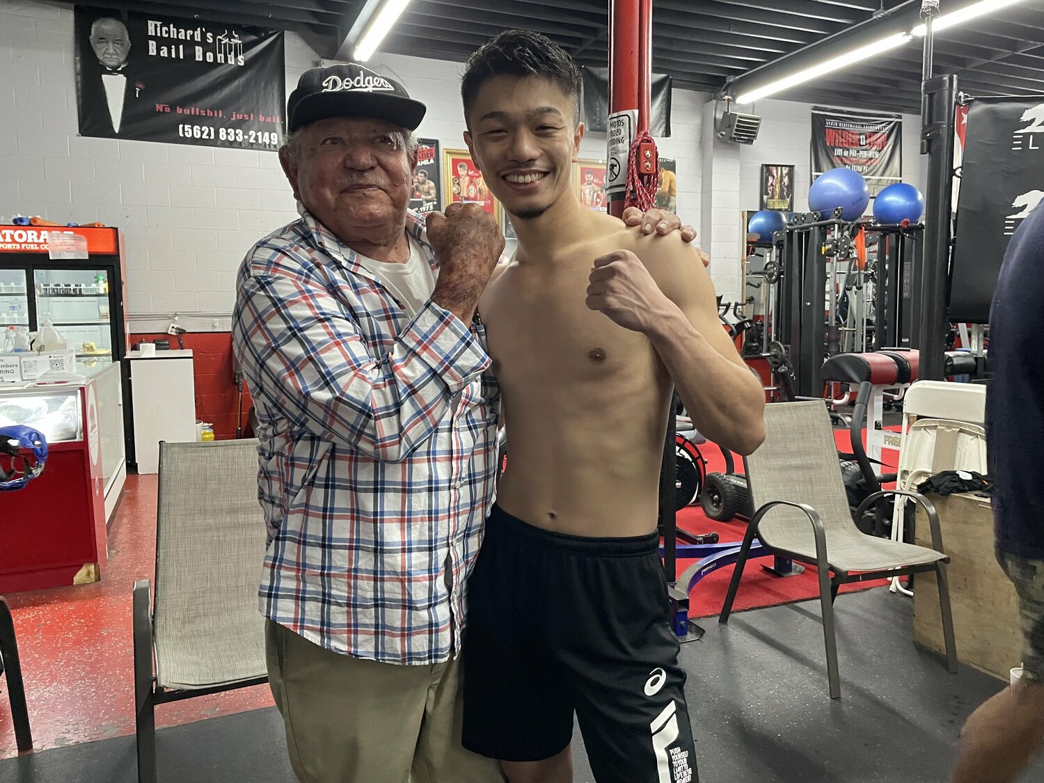 ロドルフォさんは、中谷のトレーナー、ルディ・エルナンデスの実父だ　©Yuriko Miyata