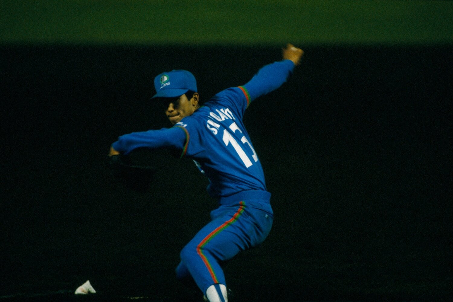 西武時代の潮崎　©Sports Graphic Number