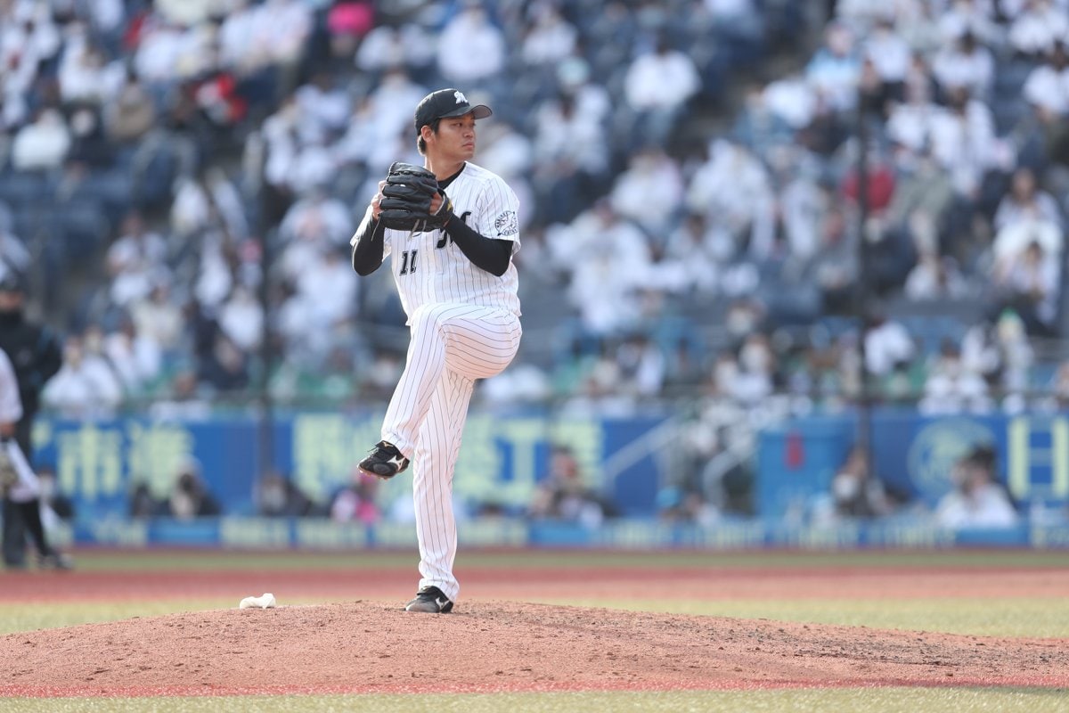首脳陣からも全幅の信頼を置かれる佐々木千隼　©Chiba Lotte Marines