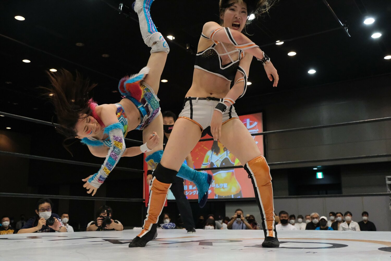 家庭科の先生がなぜ女子プロレスラーに ジャイアント馬場の技 を使う 177cmの大器 レディ Cの快進撃 岩谷は 1年以内に化けます プロレス Number Web ナンバー