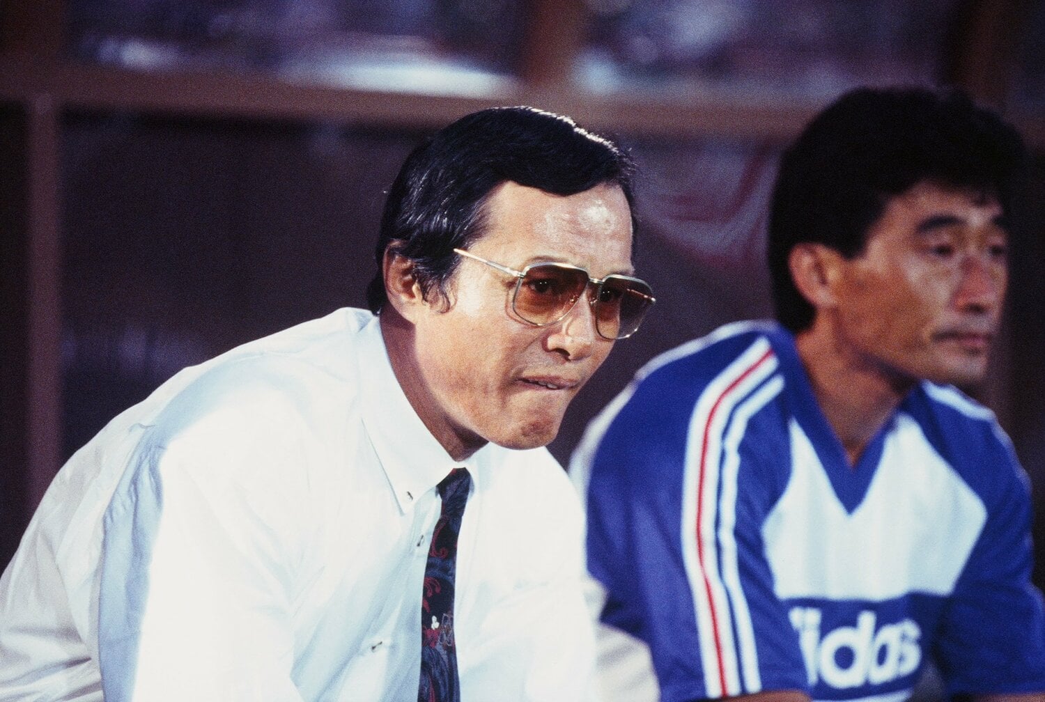 ガンバ大阪・釜本邦茂監督(1994年)©︎J.LEAGUE