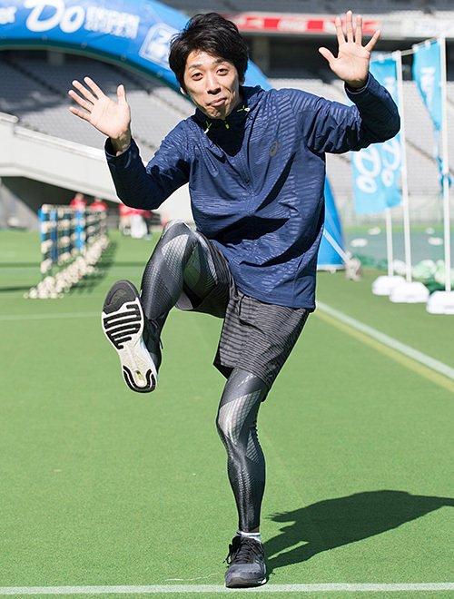 萩原拓也　お笑いコンビ、ポップラインで活動するお笑い芸人。学生時代は陸上駅伝部に所属していた元アスリート。