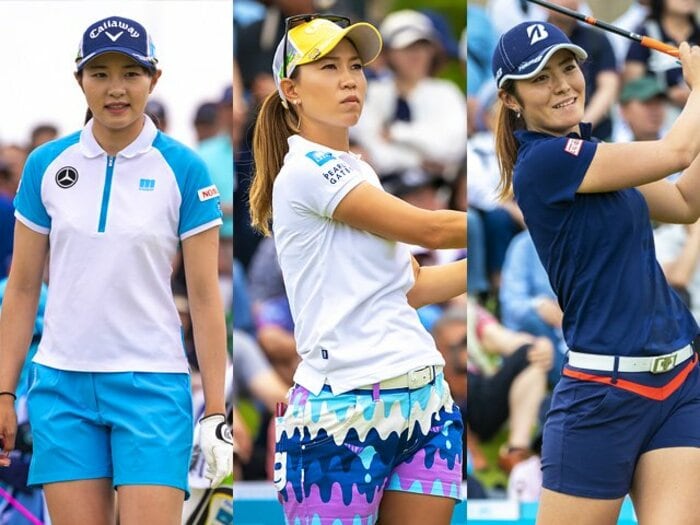 上田桃子／渡邉彩香／三浦桃香 ツアー後半戦に向けての強い決意。＜Number Web＞ photograph by Takuya Sugiyama