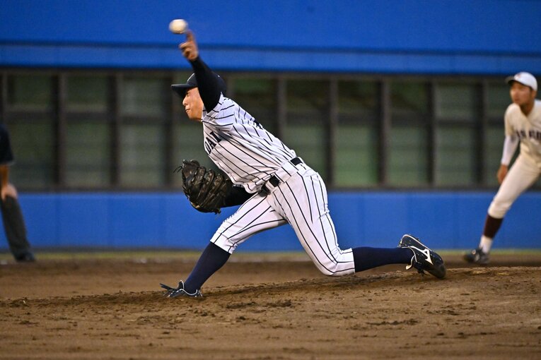侍ジャパン大学生代表の選考合宿でも好投した渡邉　©Hideki Sugiyama