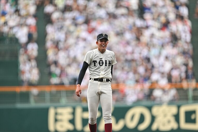 2年前の夏の甲子園ではエースナンバーを背負ってチームを率いた　©Nanae Suzuki