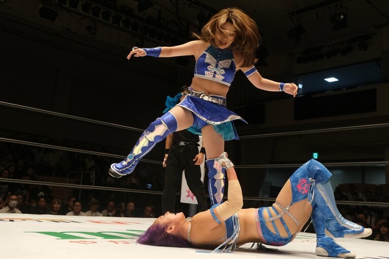 スターダムの大学生レスラー・妃南　©Norihiro Hashimoto