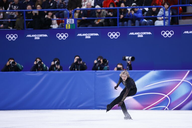 【五輪フィギュアの魔物】ミラノ・コルティナ五輪でのマリニン（写真は右に続きます）　©Sunao Noto/JMPA