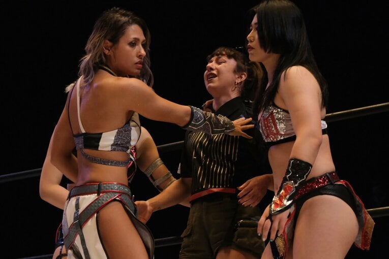 なつぽいがDDMを脱退し、コズエンへの加入を宣言した7月の立川大会　©Norihiro Hashimoto