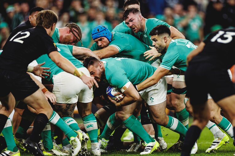 後半33分、アルゼンチンのマティアス・モローニが渾身のトライ・セービングタックル【3枚目／全4枚】　©Getty Images