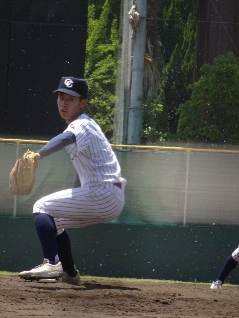 【172cmの逸材1年生】連続写真／北海道から大阪学院大高にやってきた林将輝　©Yuji Yanagawa