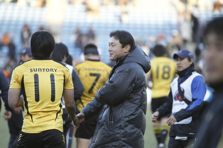 清宮克幸／サントリー監督時代（2010年）　©︎Takeo Momozono