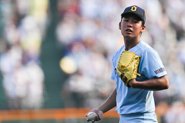 近江高時代の山田。甲子園のアイドルだった　©Nanae Suzuki