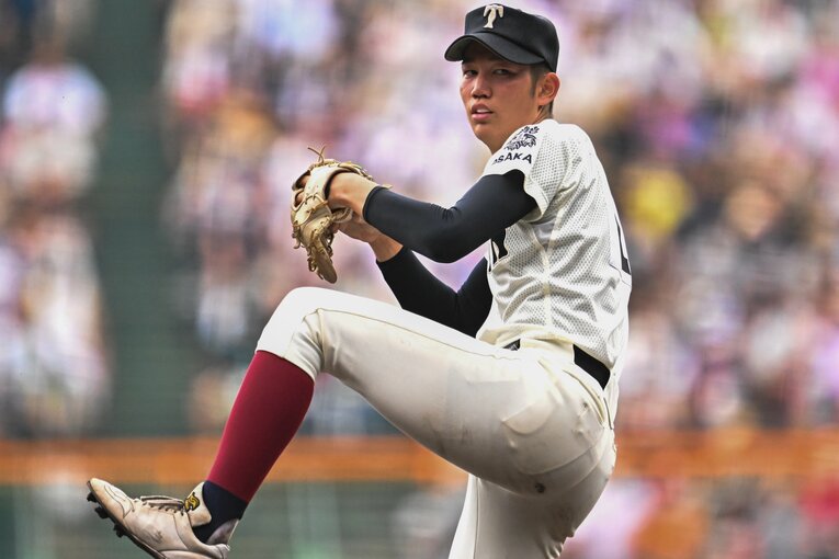 2年前の夏の甲子園ではエースナンバーを背負ってチームを率いた　©Nanae Suzuki