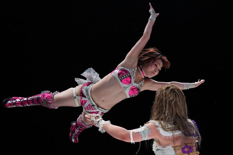 2021年4月4日、なつぽいと中野たむは白いベルトをかけて激突した