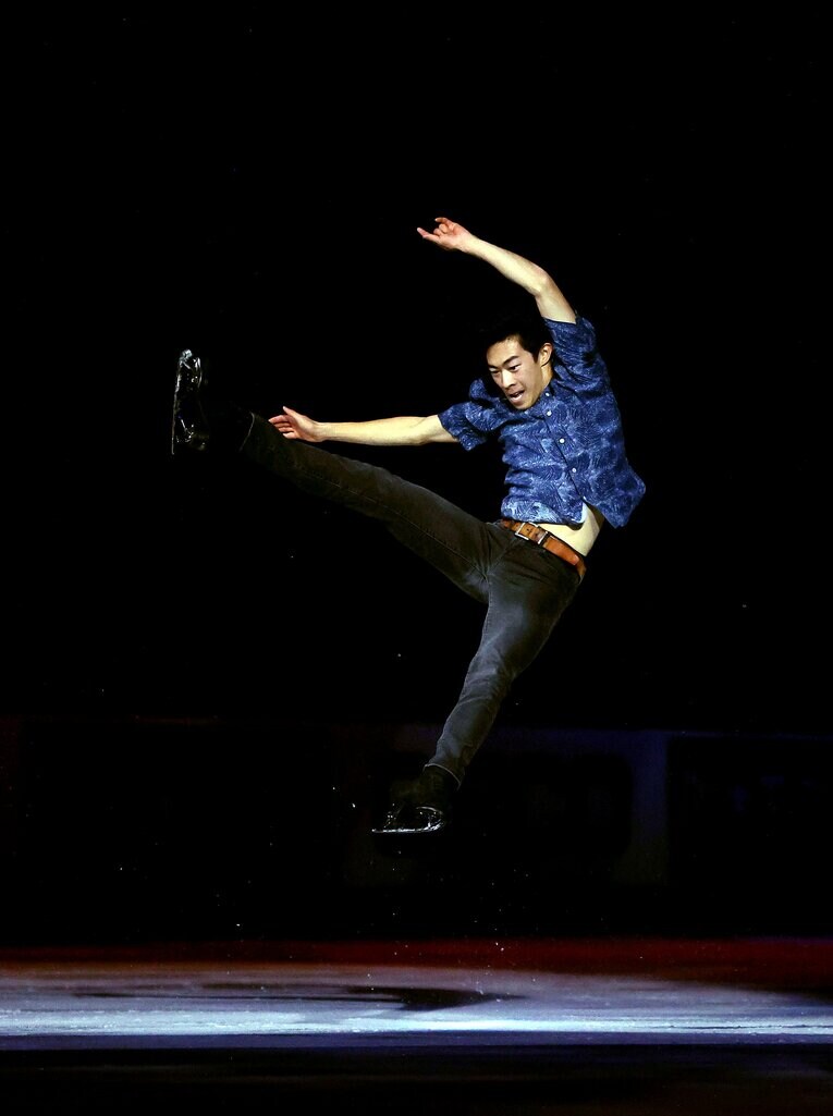 エキシビションで演技を行うネイサン・チェン