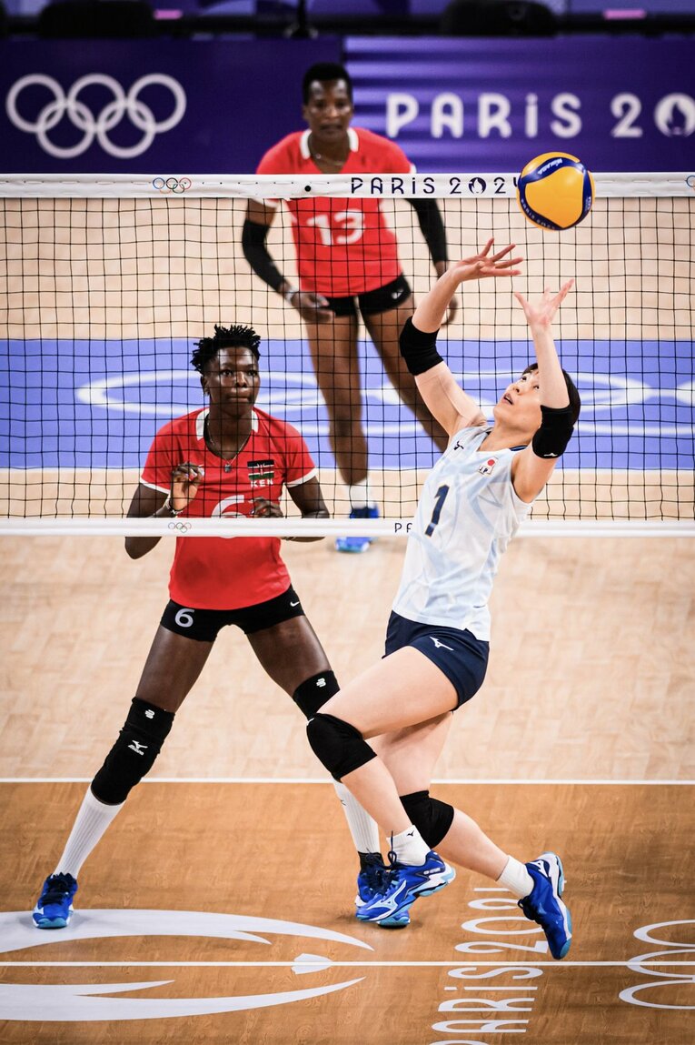 パリ五輪予選ラウンド・ケニア戦　©︎Volleyball World