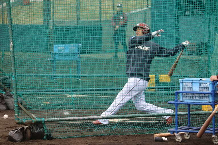 浅村の打撃練習　©Kou Hiroo