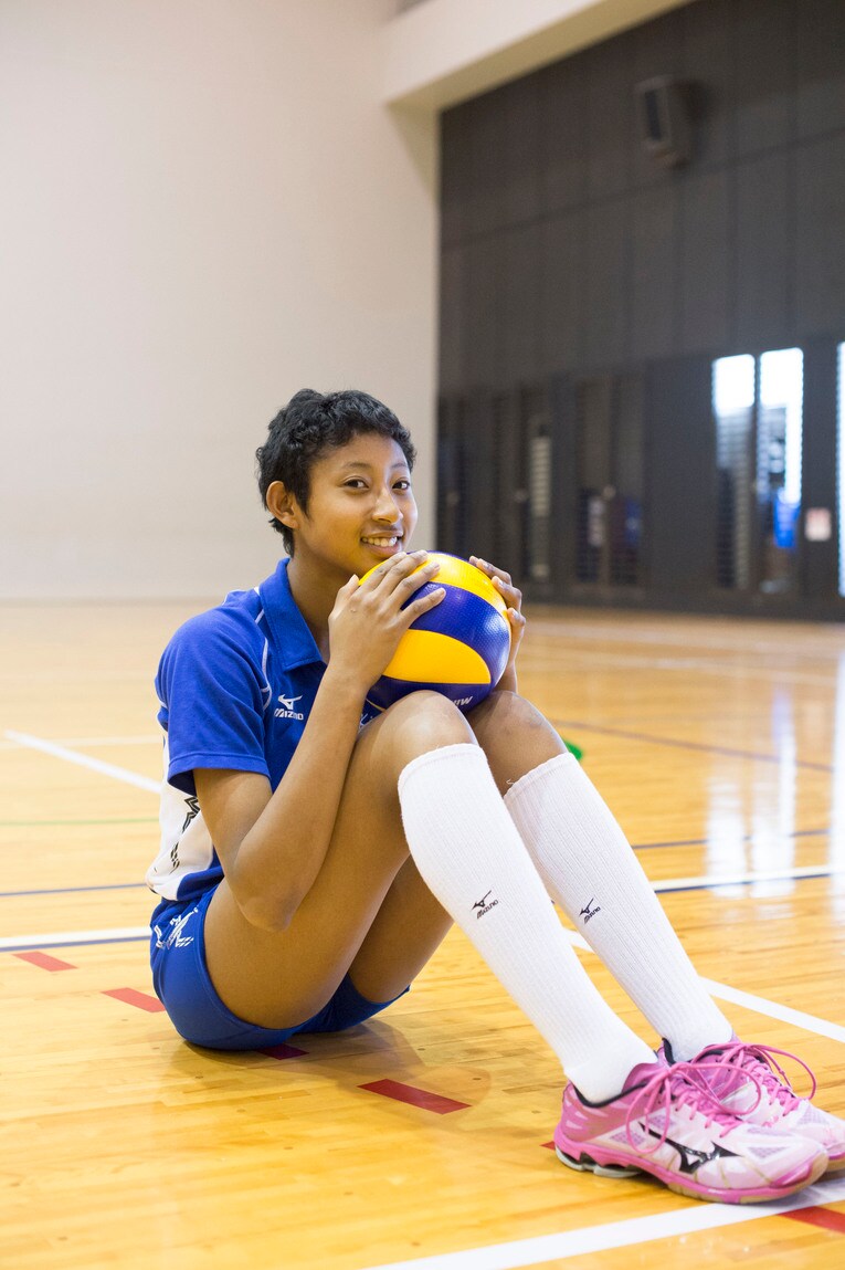 金蘭会高校時代のインタビュー（2015年）©︎Asami Enomoto