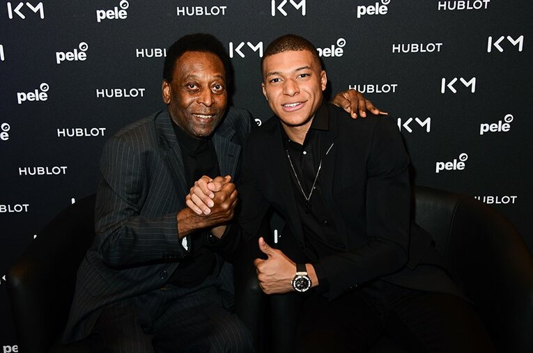 自身が高く評価するキリアン・ムバッペと神様ペレ。サッカー王国ブラジルに数々の伝説を残している ／ photograph by Getty Images