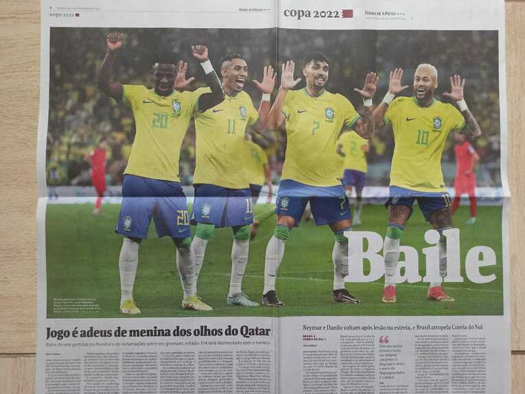 クロアチア戦後の報道　©Hiroaki Sawada