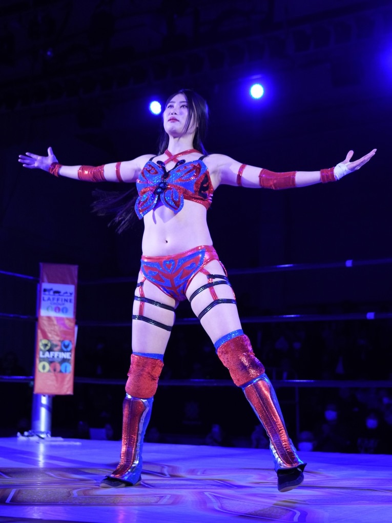 マリーゴールドのプロレスラー・橘渚　©Shiro Miyake