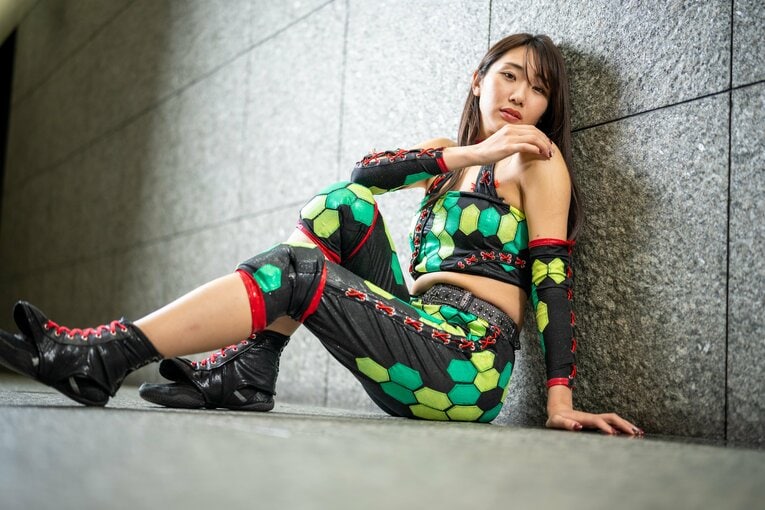 マリーゴールドのプロレスラー・勇気みなみ　©Shiro Miyake
