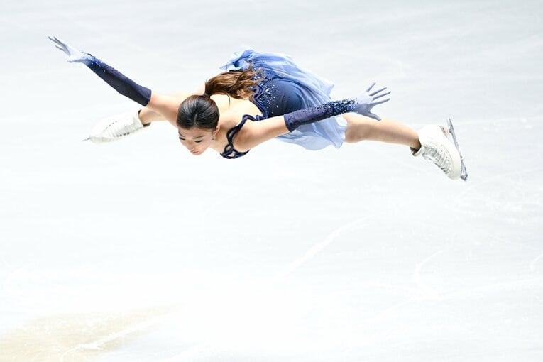 自身最後の全日本選手権で圧巻の演技を見せた坂本花織【スワイプするとそのほかの写真もご覧になれます】　©Asami Enomoto