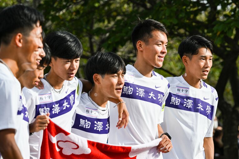 駒澤大のランナーたち ©Nanae Suzuki