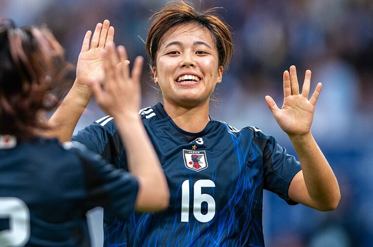 なでしこジャパンでの活躍が期待される谷川萌々子。ドイツでの生活や家族、親友との関係性を語ってくれた ／ photograph by Takuya Sugiyama