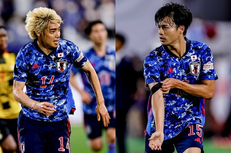 両サイドから日本の攻め手を担う伊東純也と三笘薫。W杯本大会では相手の「伊東・三笘対策」を前提とした活かし方が求められる ／ photograph by Kiichi Matsumoto/JMPA