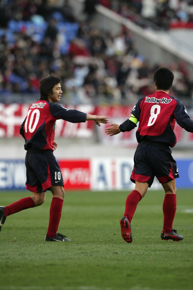 小笠原満男、本山雅志（2005年）©︎Shigeki Yamamoto