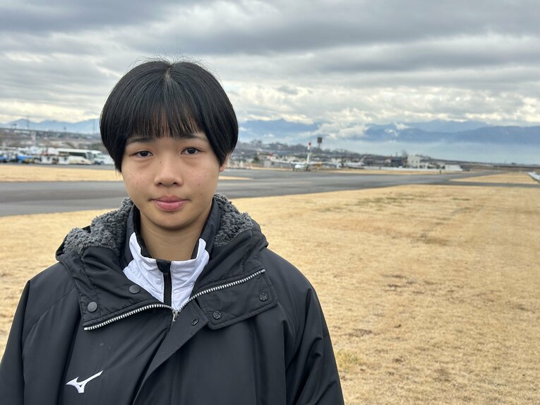 昨年1月撮影時の日吉彩さん（当時16歳） ©Yuji Yanagawa