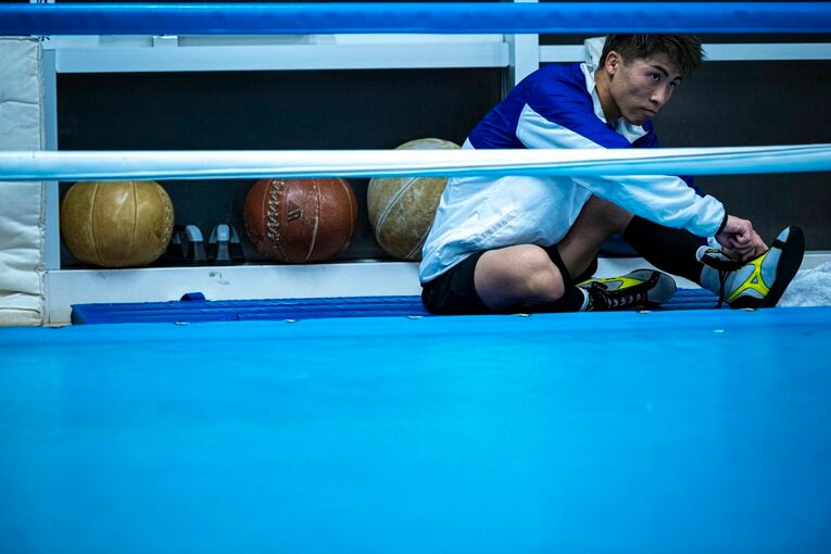 2019年ドネア戦前の公開練習　©Takuya Sugiyama