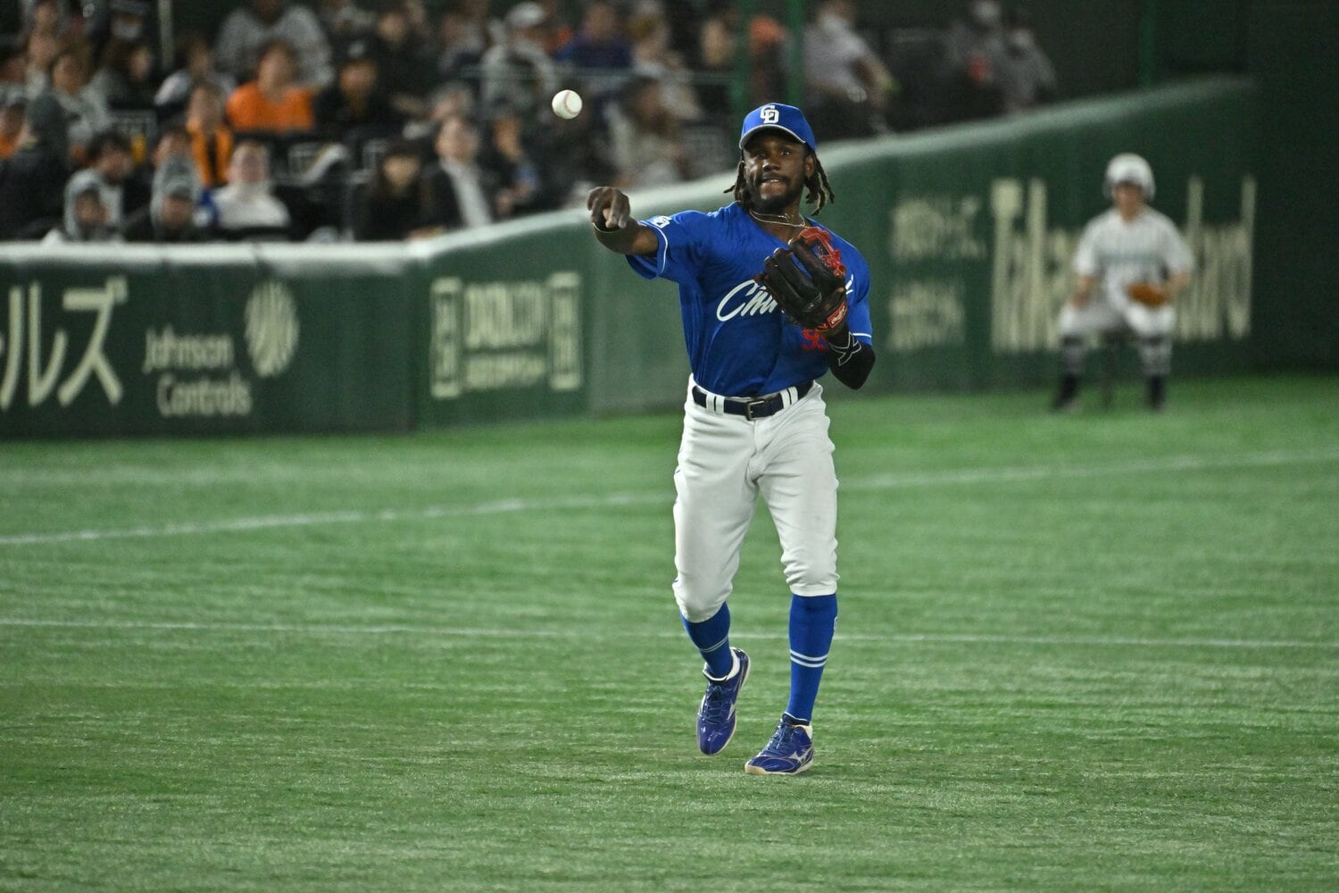 現在はサードや外野での起用が多いカリステも本職はショート　©Hideki Sugiyama